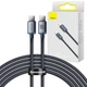Кабель 2-метровый Baseus Crystal Shine Type-C to Type-C 100W CAJY000701 черный - изображение 3