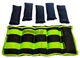 Утяжелители для ног и рук EasyFit наборные черно-зеленые 0,5-2,5 кг (пара) - изображение 2