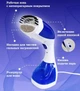 Вертикальный отпариватель для одежды ручной Difei DF-019A 1100 Вт паровой утюг White-Blue - изображение 4