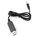 Кабель для роутера, підвищуючий перехідник USB 5V to 9V DC 5.5х2.1, чорний. - зображення 2