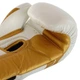 Перчатки для бокса кожаные на липучке Zelart Elit Fight Gear Heroe 8291 10 унций White-Gold - изображение 5
