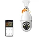IP-камера поворотна бездротова камера відеоспостереження в патрон UKC Wi-Fi Smart Camera V380 E27 4.0 MP з програмою Ease Life - зображення 5