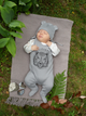 Kombinezon dziecięcy Pinokio Le Tigre Sleepsuit 56 cm Grey (5901033279942) - obraz 2