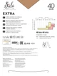 Колготы 40 Den женские больших размеров Siela Extra 7 р Бежевые (4823102986791) - изображение 2