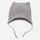 Чепчик Pinokio Hello Wrapped Bonnet 39-41 см Grey (5901033291616) - зображення 1