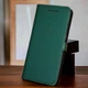 Шкіряний чохол книжка для телефону Huawei P Smart (2019) от Jk-case, зелений - зображення 1