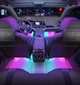Декоративне світлодіодне RGB led підсвічування салону автомобіля Bluetooth з мікрофоном керування телефоном. Підсвічування ніг - зображення 13