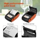Мобильный термопринтер чеков для смартфона bluetooth Goojprt PT-210, pos принтер + чехол, оранжевый (100620) - изображение 3