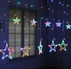 Світлодіодна гірлянда Кольорова ЗІРКА 2.5м х 12 зірок 138Led - зображення 1