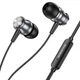 Навушники Borofone BM75 Platinum metal universal with mic Metal Gray - изображение 1