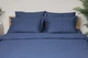 Комплект постельного белья Moon&Star Семейный 160х220х2 см Delfi Blue Satin Stripe (MS-820000520) - изображение 1