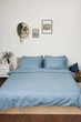 Комплект постельного белья Moon&Star Полуторный 143х210 см Ultramarine Satin Stripe (MS-820000680) - изображение 2