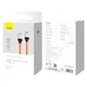 Кабель для швидкого заряджання телефону Baseus CoolPlay Series Type-C to Lightning |2m, 5A, 20W, PD| Помаранчевий - зображення 9
