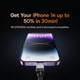 Кабель для швидкого заряджання телефону Baseus CoolPlay Series Type-C to Lightning |2m, 5A, 20W, PD| Чорний - зображення 10