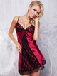 Koszula nocna DKaren Slip Helen M Crimson (5900652524945) - obraz 1