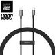 USB кабель USB на Type-C Baseus Superior Series (SUPERVOOC) Fast Charging (65W, 1m). Black - зображення 1