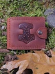 Зажим для денег Turtle Comfort Молот Тора с отделением для монет кожа crazy hours 9.8х8.3 см Темно-коричневый - изображение 1