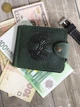 Зажим для денег Turtle Comfort Дерево жизни кожа crazy hours 9.8х8.3 см Зеленый - изображение 2