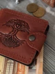 Зажим для денег Turtle Comfort Дерево жизни с отделением для монет кожа crazy hours 9.8х8.3 см Коричневый - изображение 6