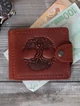 Зажим для денег Turtle Comfort Дерево жизни кожа crazy hours 9.8х8.3 см Коричневый - изображение 1