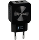 Сетевое зарядное устройство Gelius Ultra Prime GU-HC02 2USB 2.1A Black + Кабель Lightning - изображение 1