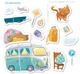 Магнитная игра DoDo Котик-путешественник (200234) (4823115900968) - изображение 4