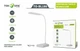 Аккумуляторная LED-лампа светодиодная настольная BL180 7-8000K Белый (настольная лампа для школьника, маникюра, чтения, USB) - изображение 1