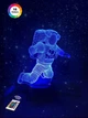 3D нічник "Космонавт 2" (ВОЛІЧНЕ ЗОБРАЖЕННЯ) + пульт ДК + мережевий адаптер + батарейки (3 ААА) 3DTOYSLAMP - зображення 1