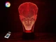 3D ночник "Джокер" (УВЕЛИЧЕННОЕ ИЗОБРАЖЕНИЕ) + пульт ДУ + сетевой адаптер+ батарейки (3ААА) 3DTOYSLAMP - изображение 1