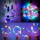 Світлодіодна гірлянда нитка (пробка/корок) - 30 led 3м (різнокольорові RGB) - зображення 4