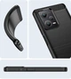 Чохол Lenuo Carbon Fiber для Redmi Note 12 Pro Plus Black - изображение 3