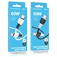 Кабель USB Borofone BX84 60W (20V/3A) Type-C to Type-C Белый - изображение 2