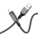 Кабель Hoco S51 с дисплеем USB to Lightning 1.2m черный - изображение 3