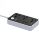 Сетевой Удлинитель LDNIO SC3412 3 ports / PD / 3USB QC 3.0 Чёрно-Серый - изображение 6