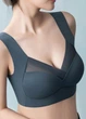 Безшовний топ із лазерною обробкою на широких бретелях Comfort No Brand 1022-50 Темносиній 3XL (50) - зображення 3