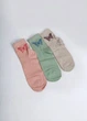 Набір жіночих шкарпеток Веселі Метелики Житомир 1030-01 Комбінований 36-41 3 шт - зображення 3
