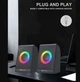 Компьютерные колонки Kisonli X12 RGB, 6Вт, для ПК и ноутбука - изображение 5