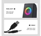 Компьютерные колонки Kisonli X12 RGB, 6Вт, для ПК и ноутбука - изображение 7