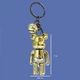 Брелок BauTech для ключей Мишка Bearbrick Золотой (1012-938-01) - изображение 2