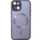 Чохол TPU+Glass Sapphire Midnight with MagSafe для Apple iPhone 15 Plus (6.7") Фіолетовий / Deep Purple - изображение 1