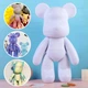 Флюидный медвежонок Punk fluid bear bearbrick, 22 см, с красками - изображение 6