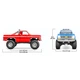 Машинка на радиоуправлении Traxxas 1/18 TRX-4M Chevrolet K10 (97064-1 Blue) - изображение 5