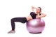 М'яч для фітнесу (фітбол) PowerPlay 4001 Ø65 cm Gymball Ліловий + помпа - изображение 6