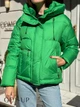 Женская зимняя короткая куртка Visdeer XL зеленая 51382 - изображение 1