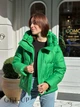 Женская зимняя короткая куртка Visdeer XL зеленая 51382 - изображение 8