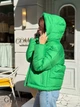 Женская зимняя короткая куртка Visdeer XL зеленая 51382 - изображение 9