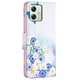 Чохол з малюнком Deexe Color Wallet для Motorola Moto G54 / G54 Power - Butterfly and Flowers - зображення 3