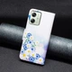 Чохол з малюнком Deexe Color Wallet для Motorola Moto G54 / G54 Power - Butterfly and Flowers - зображення 4