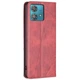 Чехол-книжка с кармашками UniCase Geometric Pattern для Motorola Edge 40 Neo - Red - изображение 3