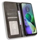 Чехол-книжка Deexe Retro Style для Motorola Moto G54 / G54 Power - Black - изображение 2